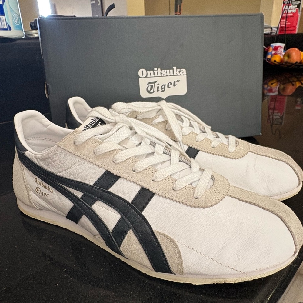 Runspark Onitsuka Tiger by Asics White and Black Sneakers